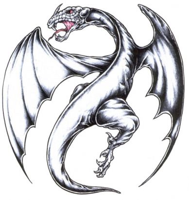 European Dragon Tattoo Design